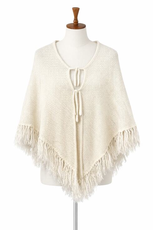 None Jackets & Blazers - Bohemian Knitted Shawl Size S Womens Hippie Granola Prairie Cottagecore Prairie